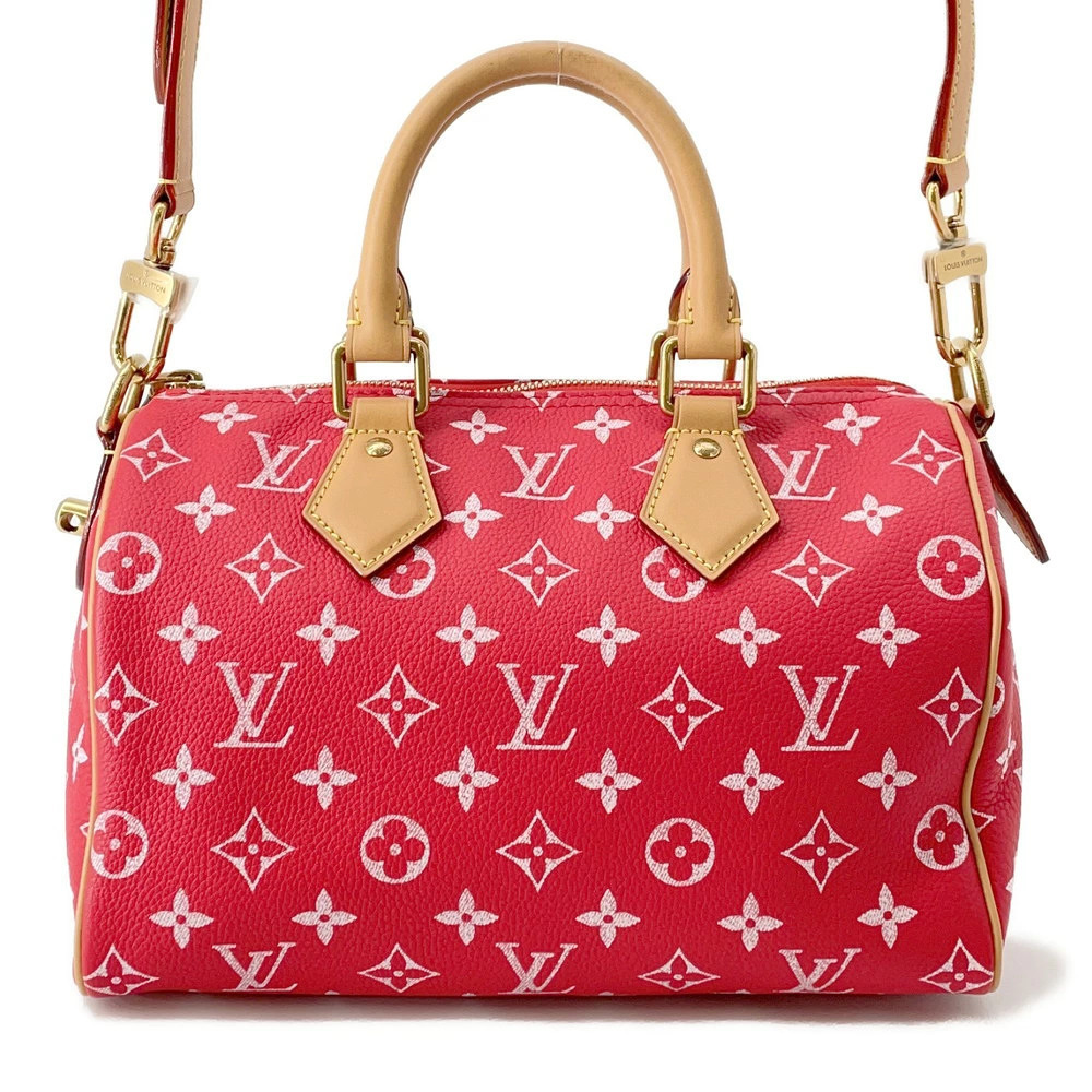 Louis Vuitton Handbag Calf Leather Monogram Speedy Bandouliere Bag Shoulder